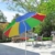 Sonnenschirm 180cm Strandschirm Balkonschirm Schirm Regenbogen Regenbogenfarben - 