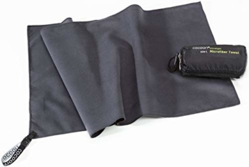 COCOON Damen, Herren Mikrofaserhandtuch grau M - 