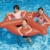 Aufblasbare Brezel 140*120 cm – Luftmatratze – Badeinsel – Schwimmring – Schwimmreifen – Braun - 