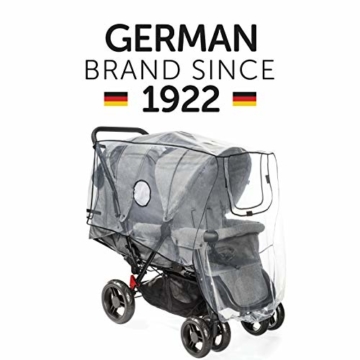 Reer PEVA Regenschutz für Geschwisterwagen - 