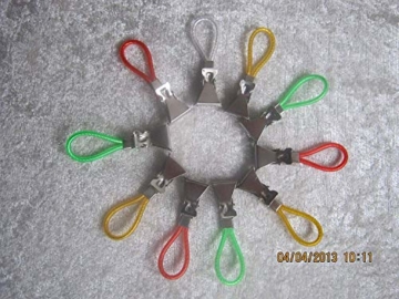 na-und 2282 Handtuchhaken 8 Handtuchhalter chrom + Schlaufe - 