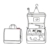 Reisenthel toiletbag, XL, baroque taupe, WO7027 - 