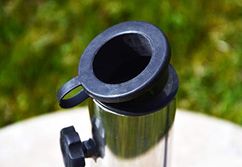 Nexos Sonnenschirmständer Marmor poliert schwarz eckig 50 x 50cm 25kg