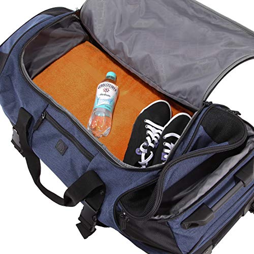Sporttasche 58-120 Liter Mit Nassfach - Faltbarer Weekender Mit Rucksack-Funktion