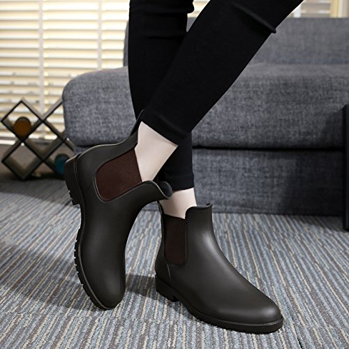Produktbild von Damen Chelsea-Stiefeletten Mit Blockabsatz & Reißverschluss – In Tierprint, Für Herbst/Winter, Größe 36-41