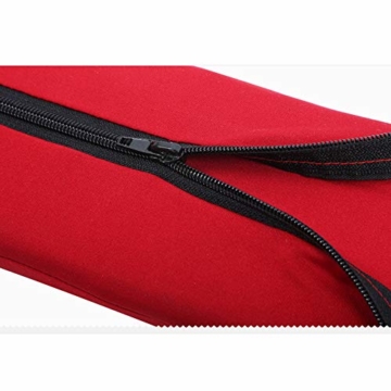 Büro- und Gaming-Stuhl-Armlehnenbezug, Schreibtischstuhl-Armpolster, Armlehnenpolster, Stuhl-Arm-Bezug, Anti-Rutsch-Kissen abnehmbar, Ellbogenstützkissen für Ellbogenentlastung, 55 x 9 cm grau - 5