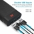 FOXONU 26800mAh Powerbank, Externer Akku Mit LED Digital Display Power Bank, Hohe Kapazität mit 2 Eingänge und 2 USB Ausgänge für Handy, iPhone, iPad, Samsung Galaxy und Tablet - 4