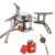 HIKENTURE Gaskocher mit Piezozündung, Gas Campingkocher für Coleman Primus Gasbrenner für Trekking Picknick Outdoor, Transportabler Camping Kocher, 3500W - 1