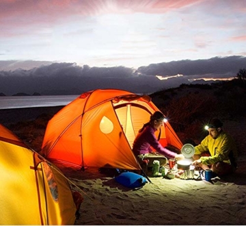 HIKENTURE Gaskocher mit Piezozündung, Gas Campingkocher für Coleman Primus Gasbrenner für Trekking Picknick Outdoor, Transportabler Camping Kocher, 3500W - 7