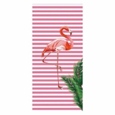 Hoomall Strandtuch Stranddecke Picknickdecke Campingdecke Flamingo Rosa Kokosnussbaum Pool Handtuch Badetuch auf Schwimmen Strand 70cmx150cm/27.6" x59 (Rosa) - 1