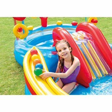 Intex Rainbow Ring Play Center - Kinder Aufstellpool - Planschbecken - 297 x 193 x 135 cm -  Für 3+ Jahre - 3