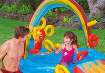 Intex Rainbow Ring Play Center - Kinder Aufstellpool - Planschbecken - 297 x 193 x 135 cm -  Für 3+ Jahre - 9