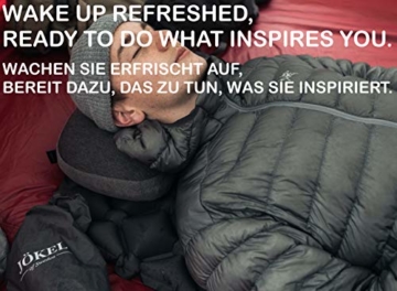 JÖKEL Isomatte Camping, Schlafmatte Leicht kleines packmaß, Aufblasbare Bequem Luftmatratze, Grau Faltbar und Kompakt, Ultraleicht-e, Trag und Klappbar Liegematte, für Outdoor Wandern und Camping - 5