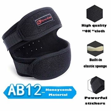 Kyncilor Patella Belt 1 Paar Knieschützer, Ellbogenschützer, Handgelenkschützer, Handflächenauflagen, Armpolster, Gürtelanzüge, Sportschutzausrüstung für Männer, volle Ausrüstung, Fahrtauglichkeit - 5