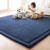 Loartee korallenrote Samtmatte, Teppich, als Krabbeldecke fürs Kind, Yogamatte und Übungsauflage geeignet - 1