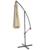 Mendler Ampelschirm Acerra, Sonnenschirm Sonnenschutz, Ø 3m neigbar, Polyester/Stahl 11kg ~ Creme ohne Ständer - 7
