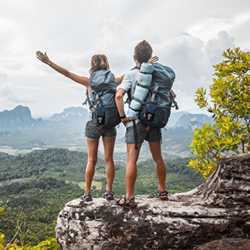 Outdoro Reisehandtuch mit Bambus Kohle Ultra-leicht & saugfähig - komfortabler als Mikrofaser-Handtücher - ideales Sport-Handtuch, Badetuch, Strand-Handtuch, Sauna Towel für Reise & Fitness - 7