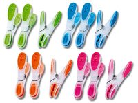 PEARL Wäscheklammern Sets: Extra starke Wäscheklammern mit Soft-Grip, 100 Stück, in 4 Farben (Wäscheklammern ohne Druckstellen) - 3