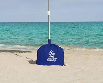 SOLBOY - Der Sonnenschirmhalter, innovativer Schirmständer für den Strandschirm (SONDEREDITION BLAU). Hochwertige… - 1