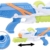 Speeron Wasserspritzpistole: 2er-Set XL-Kinder-Wasserpistolen mit extra-großem Wassertank, 850 ml (Spritzpistole Kinder) - 5