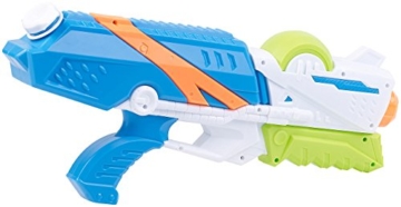 Speeron Wasserspritzpistole: 2er-Set XL-Kinder-Wasserpistolen mit extra-großem Wassertank, 850 ml (Spritzpistole Kinder) - 9