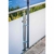 STORM-PROOF - Sonnenschirmhalter für runde Geländer, Schirmstockdurchmesser von 32mm bis 38mm, stabile 2-Punkt-Befestigung komplett aus Stahl - 8
