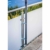 STORM-PROOF - Sonnenschirmhalter für runde Geländer, Schirmstockdurchmesser von 32mm bis 38mm, stabile 2-Punkt-Befestigung komplett aus Stahl - 8