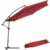 TecTake 800033 Sonnenschirm Ampelschirm mit Gestell + UV Schutz 350cm + Schutzhülle - Diverse Farben - (Rot | Nr. 400625) - 1