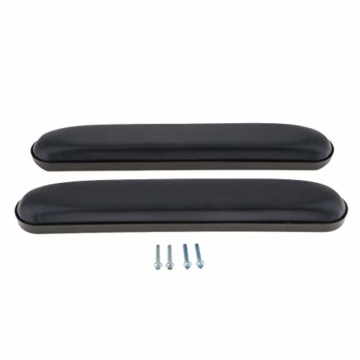 Tenlacum PU-Armlehnenpolster für Rollstühle, 33 cm, universal, Schwarz, 1 Paar - 2