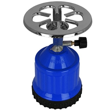 TW24 Campingkocher E190 mit 4 Stechgaskartuschen 190g Butangasbrenner Gaskocher Kartuschenkocher - 4