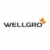 WELLGRO® Wäscheklammern Set mit Soft-Grip und starker Spiralfeder - Kunststoff/Metall verzinkt, breite Fläche zum Drücken, bunt, Blumen Design - Mengen wählbar, Stückzahl:24 Stück - 5