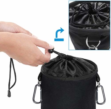 XCOZU Wäscheklammer Beutel zum Aufhängen, Klammerbeutel Wasserdicht mit 2 Kleiderbügel Clips hält Pegs sauber und trocken für Indoor Outdoor Pegs Organizer Lagerung verwenden - 5