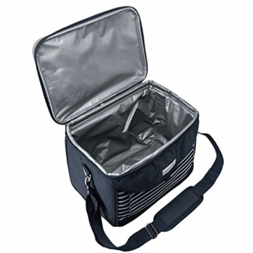 anndora Kühltasche 22 L Kühlbox 35 x 24 x 27 cm - blau weiß gestreift - 4