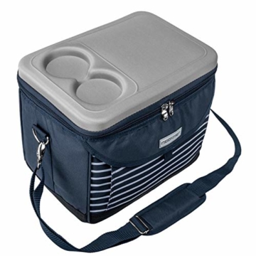 anndora Kühltasche 22 L Kühlbox 35 x 24 x 27 cm - blau weiß gestreift - 6