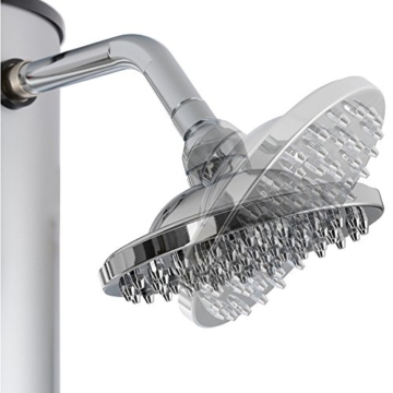 Arebos Solardusche 37 L | 199 cm | Regulierbare Wassertemperatur bis 60° | Mit Fußdusche und Thermometer | Schwenkbarer Duschkopf - 4