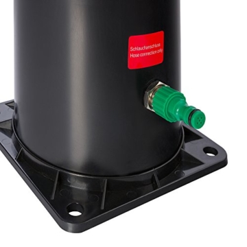 Arebos Solardusche 37 L | 199 cm | Regulierbare Wassertemperatur bis 60° | Mit Fußdusche und Thermometer | Schwenkbarer Duschkopf - 7