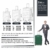 COOLIFE Hartschalen-Koffer Trolley Rollkoffer Reisekoffer mit TSA-Schloss und 4 Rollen(Schwarz, Handgepäck) - 7