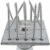 EUROTEC Pedix Pfostenträger, höhenverst. 140-190mm, unsichtbare Verschraubung - 8