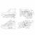 Fbestxie Unisex-Kinder Skateboard Schuhe Kinderschuhe mit Rollen Skate Shoes Rollen Schuhe Sportschuhe Laufschuhe Sneakers mit Rollen Kinder Jungen Mädchen,37 - 5