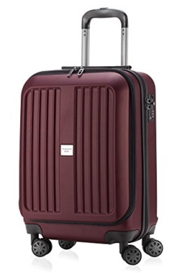 HAUPTSTADTKOFFER - X-Berg - Handgepäck Koffer Trolley Hartschalenkoffer, TSA, 55 cm, 42 Liter, Burgund - 1