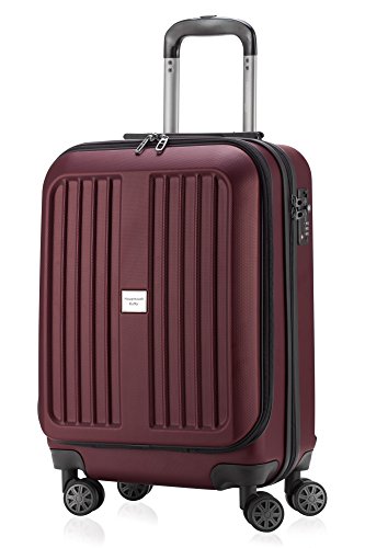 HAUPTSTADTKOFFER - X-Berg - Handgepäck Koffer Trolley Hartschalenkoffer, TSA, 55 cm, 42 Liter, Burgund - 1