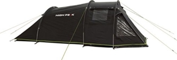 High Peak Tunnelzelt Atmos 3, Campingzelt mit Zeltboden, Trekkingzelt für 3 Personen, 2 Eingänge, doppelwandig, 4.000 mm wasserdicht, Ventilationssystem, Moskito- und Klarsicht-Fenster, windstabil - 7