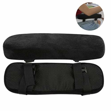 LEADSTAR Armlehnen Pads,2 Stück Ergonomische Memory Foam Anti-Rutsch Elbow Support Kissen Office Home und Gaming Stuhl Armlehne Abdeckungen Kissen für Ellenbogen Relief - 1