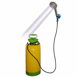 mooderff Campingdusche Solardusche Tasche，8/15L Tragbare Solar Gartendusche Outdoor Warmwasser Dusche Reisedusche Mit Duschkopf, Schlauch, Griffstange Und Seil Zum Aufhängen - 1