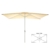 Nexos Sonnenschirm, beige, 200x300 cm quadratisch, Gestell Stahl, Bespannung Polyester, 6 kg - 4