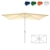 Nexos Sonnenschirm, beige, 200x300 cm quadratisch, Gestell Stahl, Bespannung Polyester, 6 kg - 1