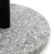 Nexos Sonnenschirmständer Granit grau 40cm rund Schirmständer Edelstahlrohr mit Feststellschrauben und 3 Standfüße Kunststoffringe 10 kg - 2