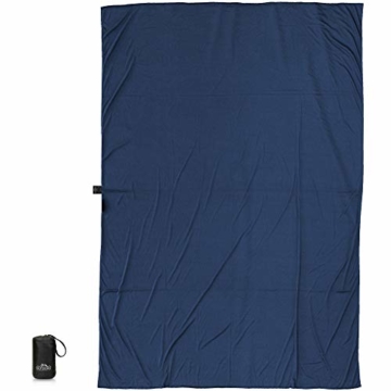 Outdoro Isopeak Reisedecke - 210x155cm - Ultraleichte Decke für Reisen - Geringes Packmaß - weich und atmungsaktiv - 2