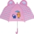 Playshoes DIE MAUS Mädchen 3D Maus & Elefant Regenschirm, Rosa (Rosa 14), One Size - 1