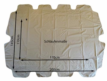 QUICK STAR Ersatzdach Gartenschaukel Universal PASSEND von 110x170cm bis 145x200cm Hollywoodschaukel 3 Sitzer UV 50 Ersatz Bezug Sonnendach Schaukel Sand/Beige - 7